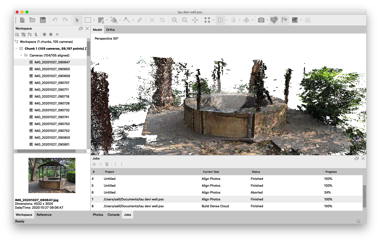 photogrammetry process